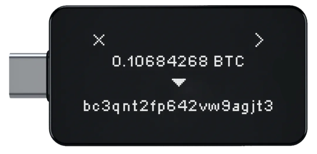 Metafina verify transaction screen